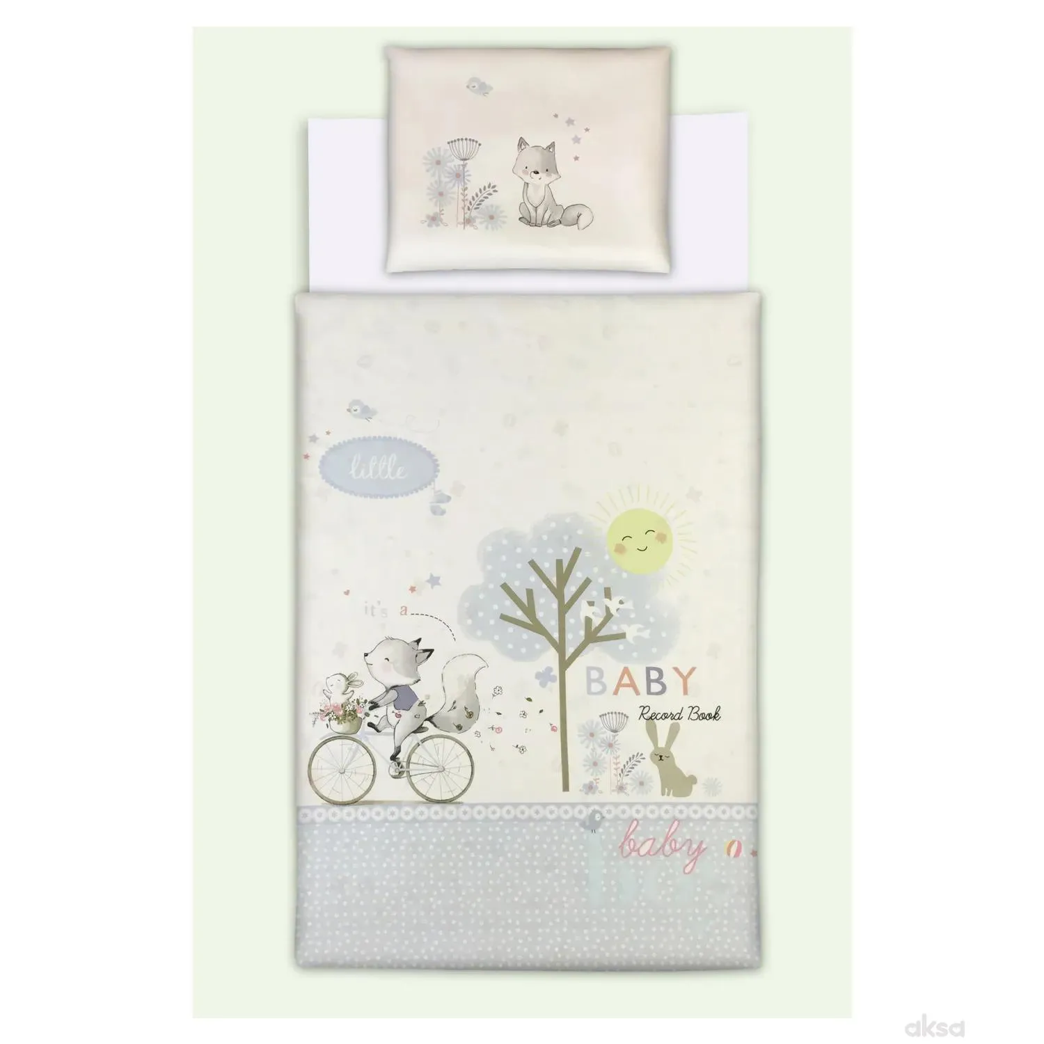 Baby Textil posteljina Happy fox 3/1,80x120