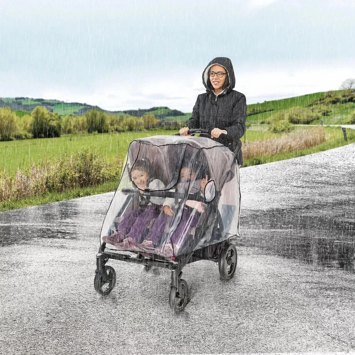 Reer peva zaštita od kiše za kolica za blizance