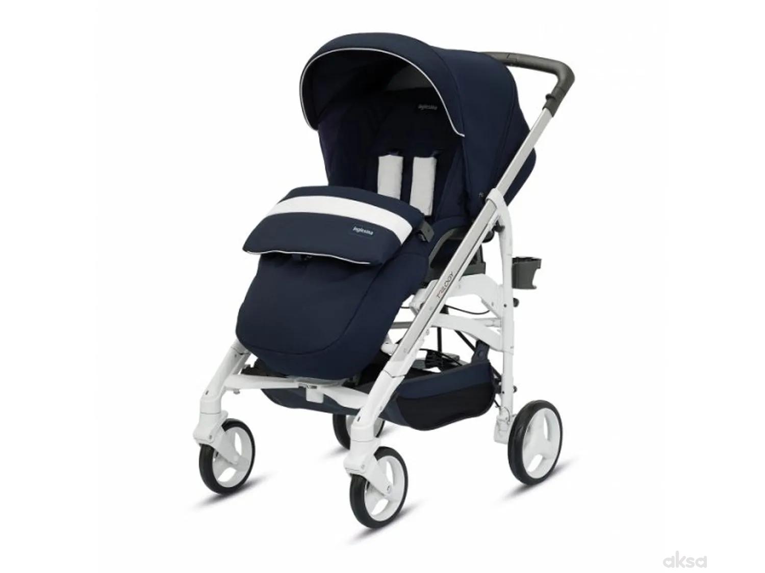 Inglesina kolica za bebe Trilogy, sa jednom ručkom, beli ram marina 