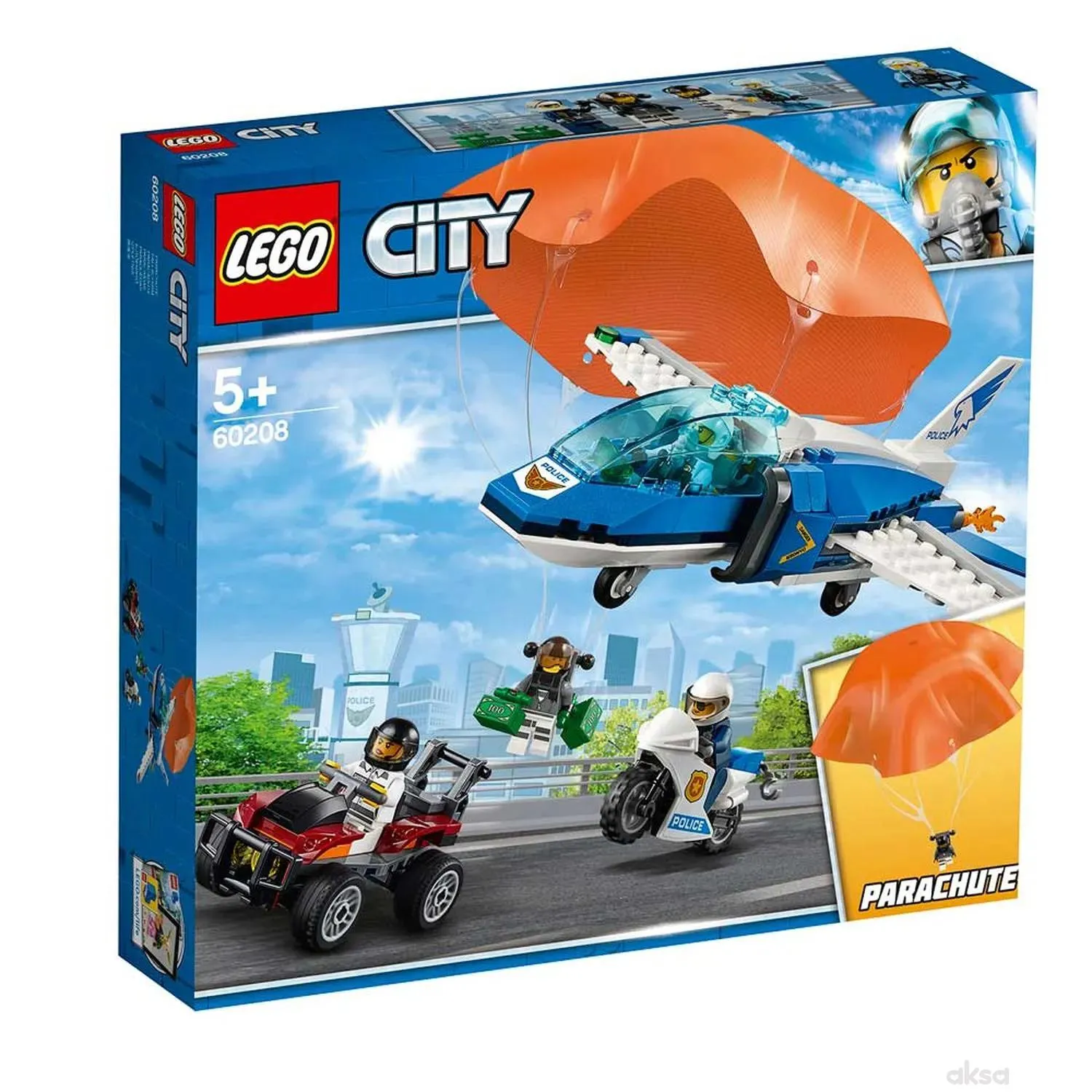 Lego City Sky Police Parachute Arrest 