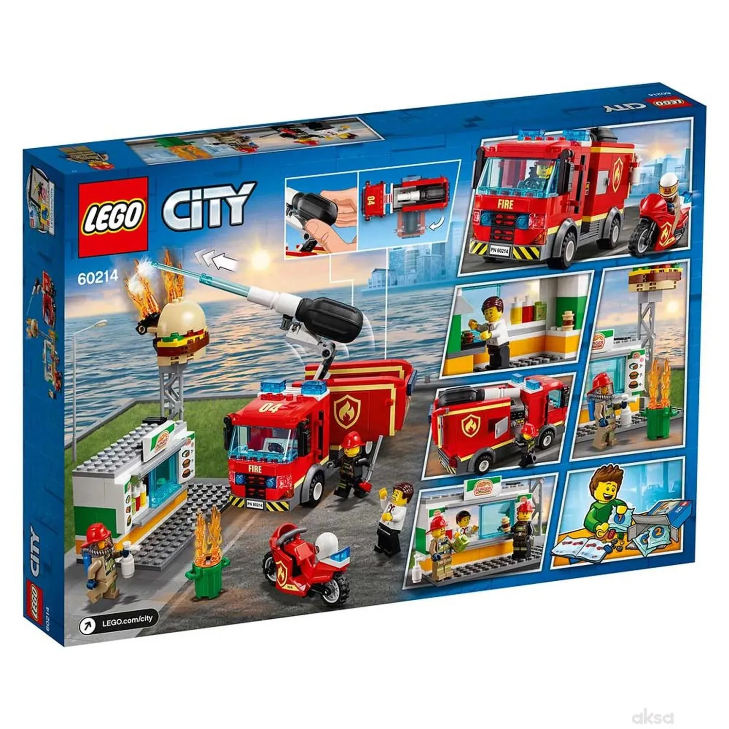 Lego City Burger Bar Fire Rescue
