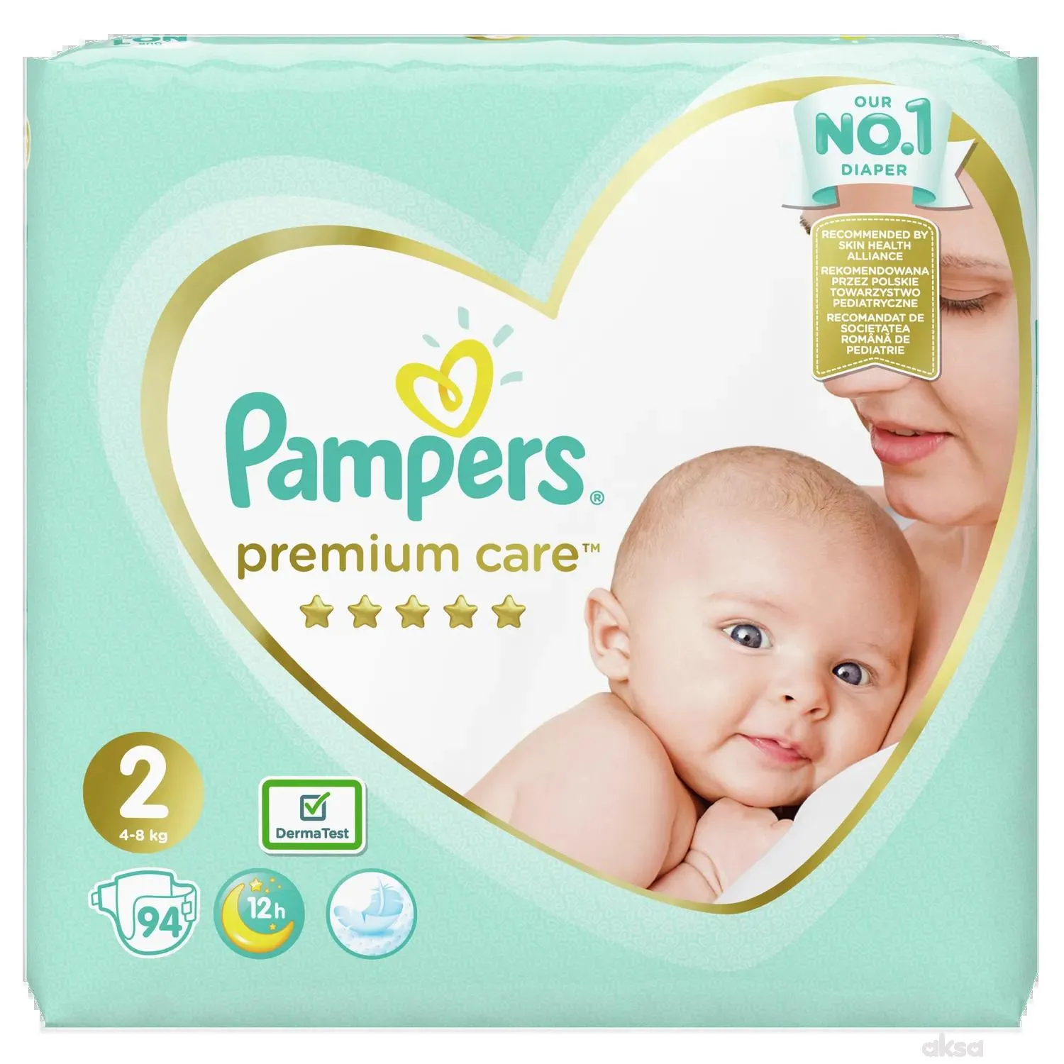 Pampers pelene premium JP 2 mini 3-6kg 94kom 