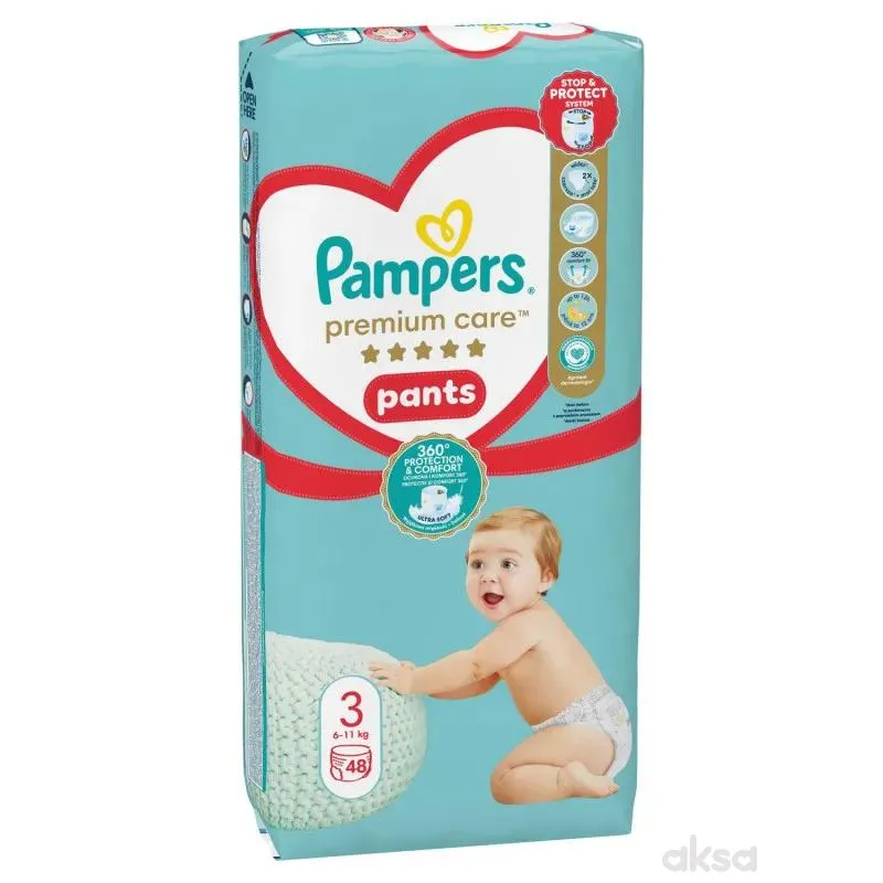 Pampers pants premium VP 3 midi 6-11kg 48kom