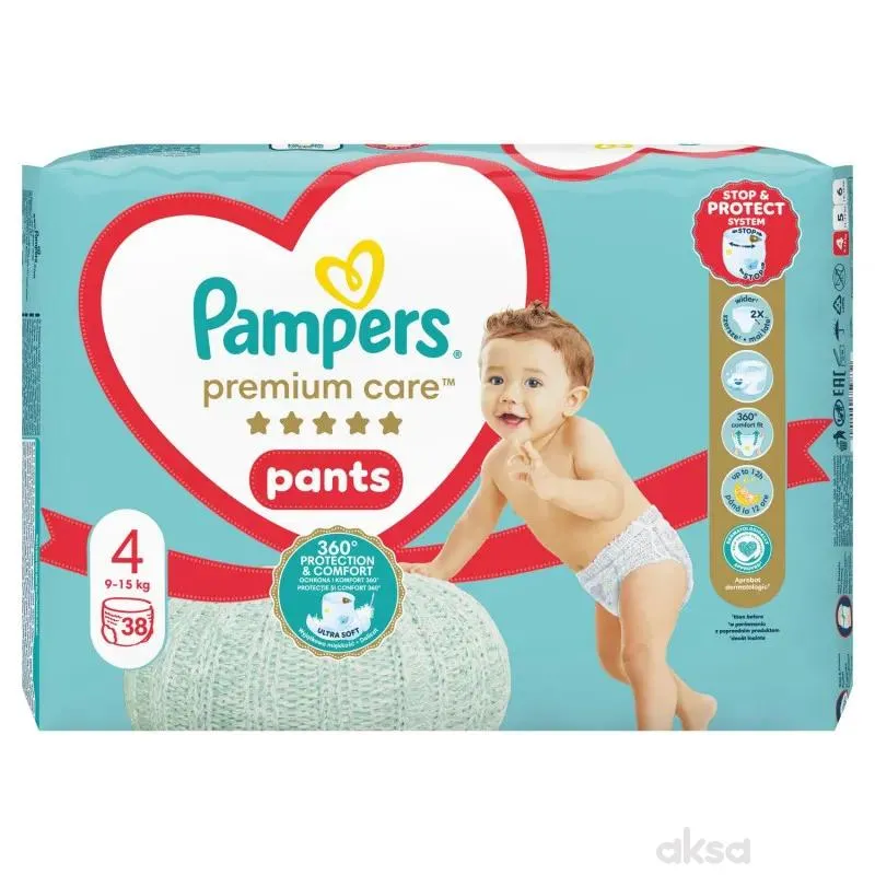 Pampers pants premium VP 4 maxi 9-15kg 38kom 