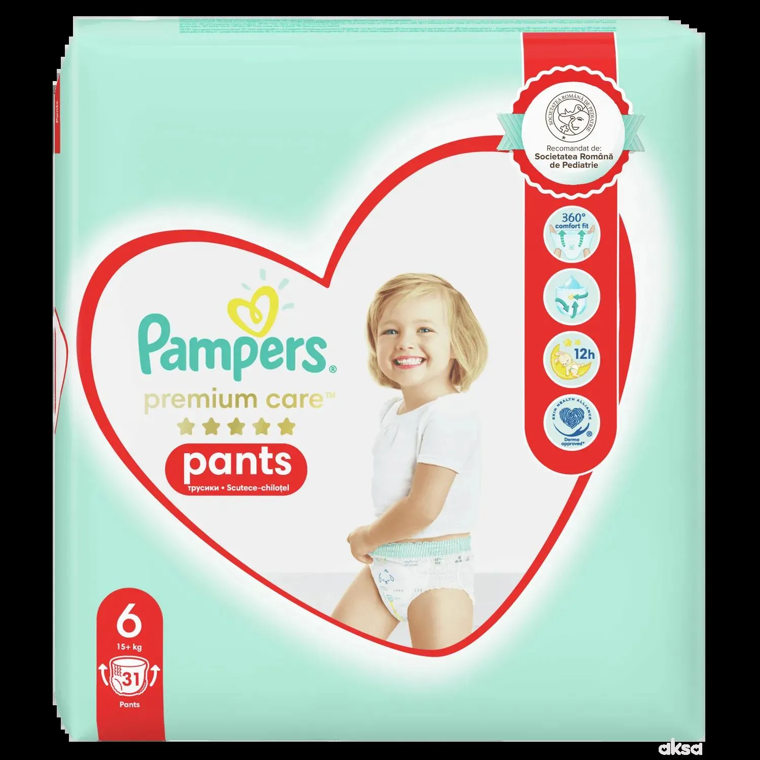 Pampers pants premium VP 6 extra large 15+kg 31kom 