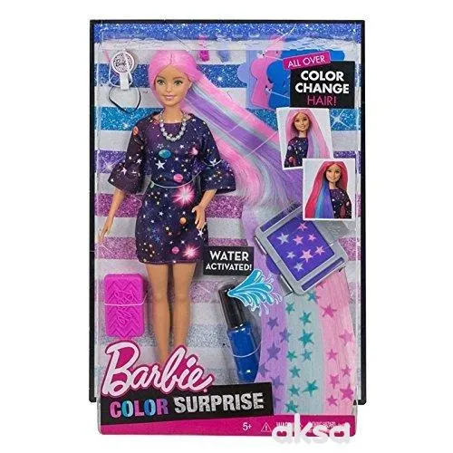 Barbie sa bojama za kosu 