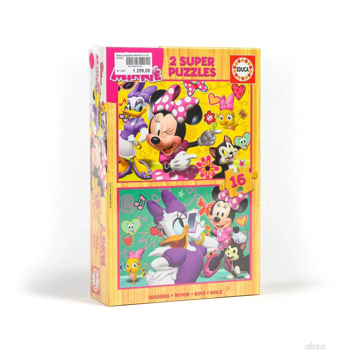 Educa slagalica MInnie 2 x 16 dijelova
