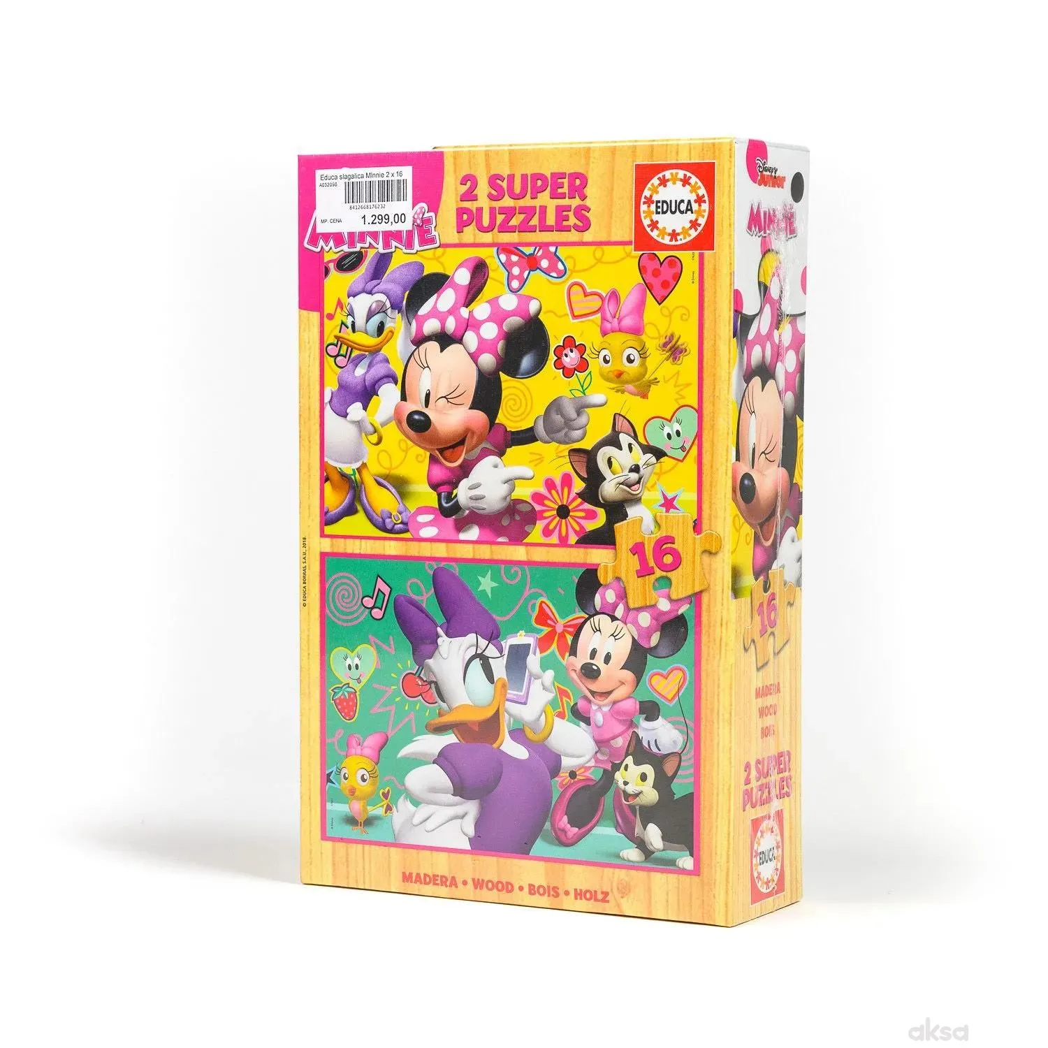 Educa slagalica MInnie 2 x 16 dijelova 