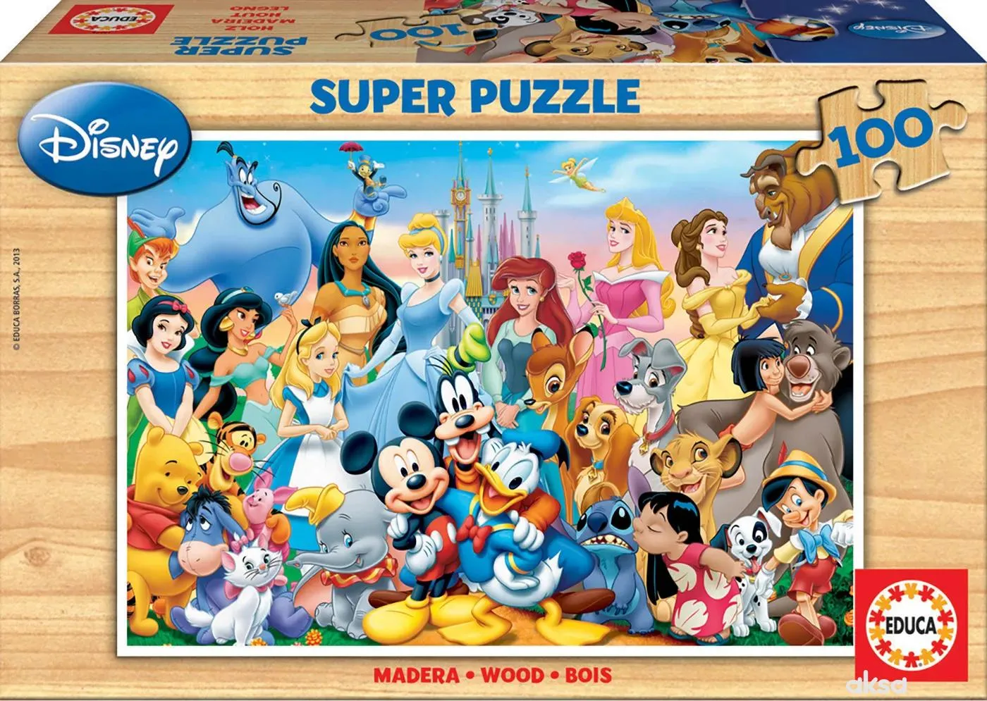 Educa slagalica Disneyjev svijet 100 dijelova 