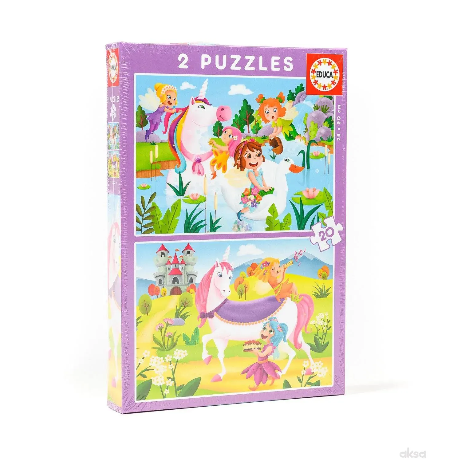 Educa slagalica vile i jednorozi 2 x 16 dijelova 