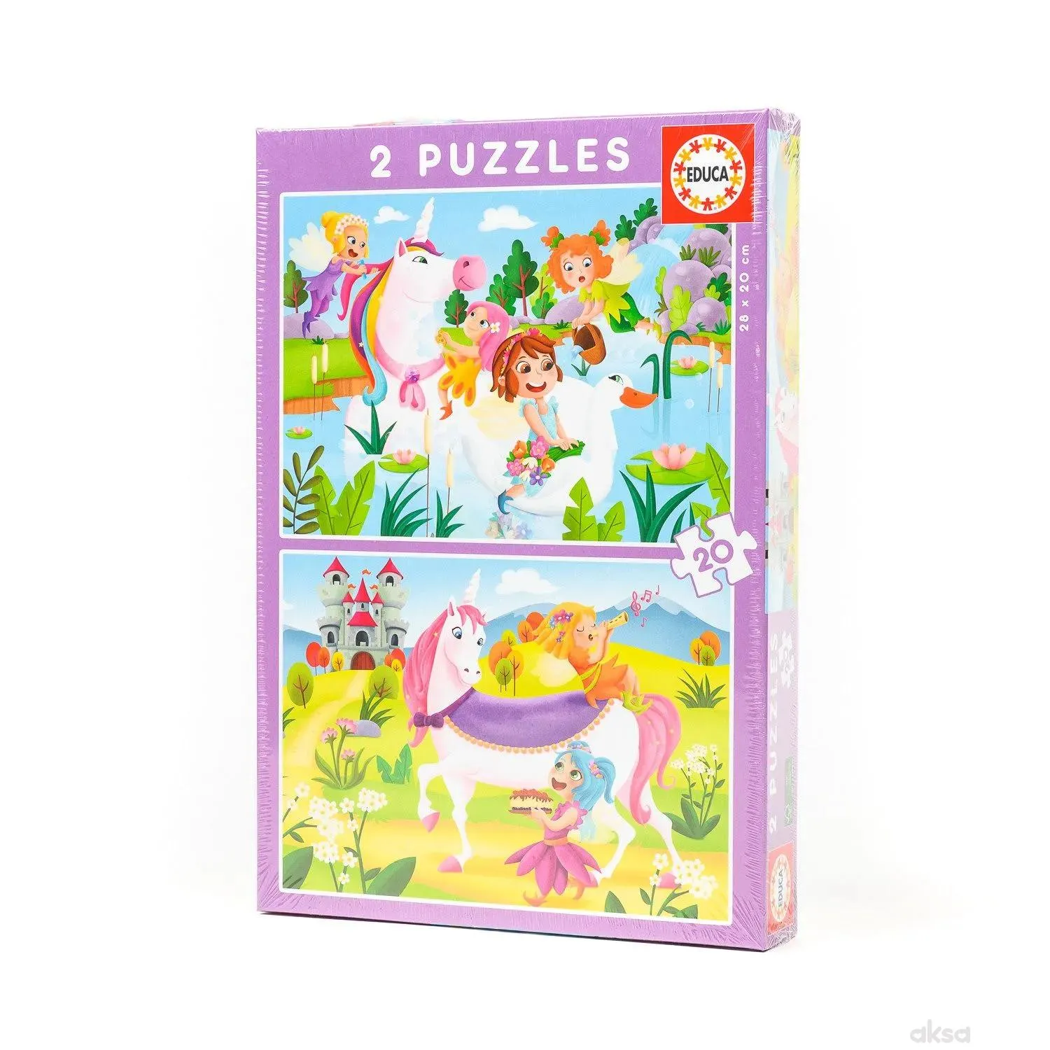 Educa slagalica vile i jednorozi 2 x 16 dijelova 