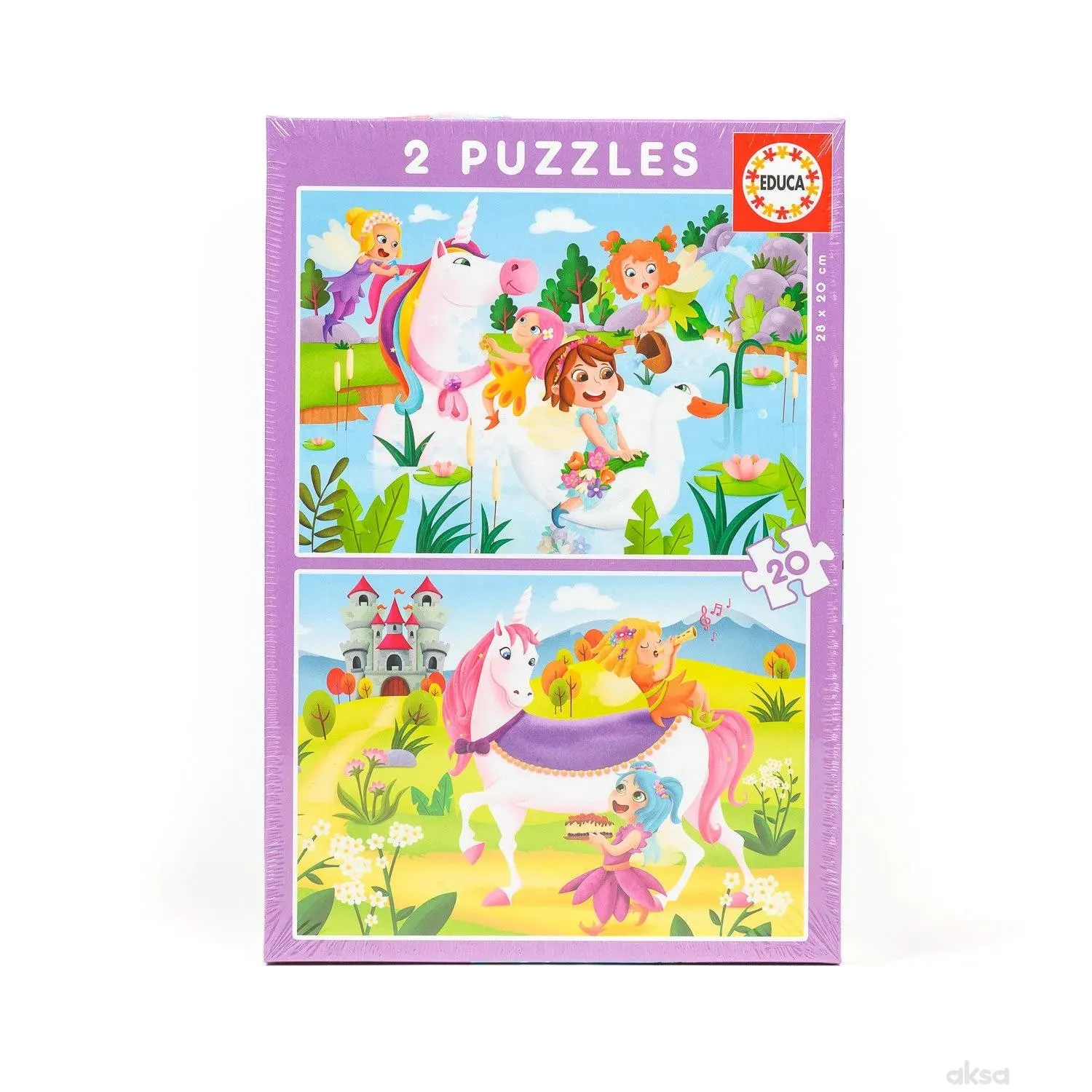 Educa slagalica vile i jednorozi 2 x 16 dijelova 