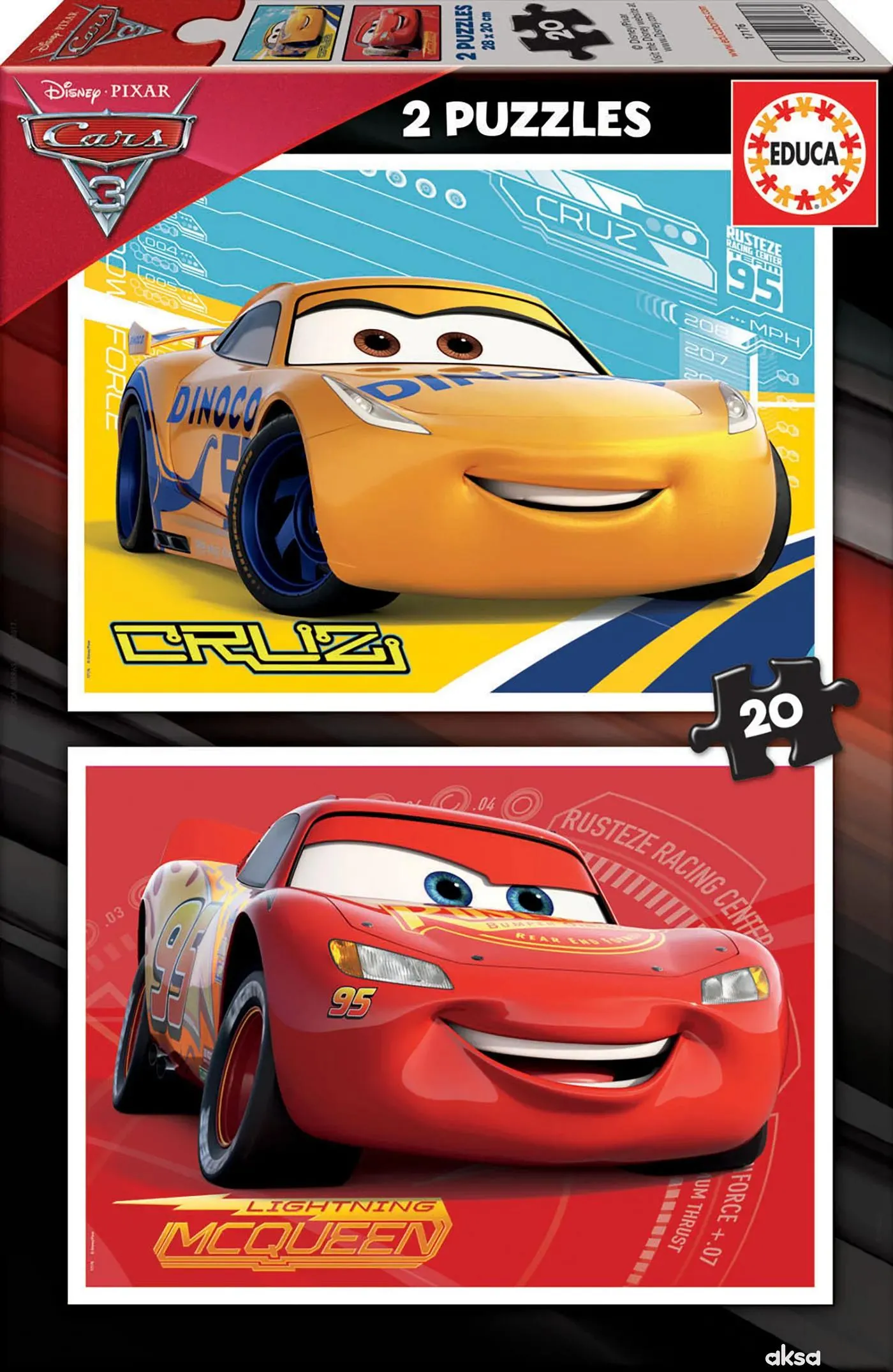 Educa slagalica Cars 2x20 dijelova