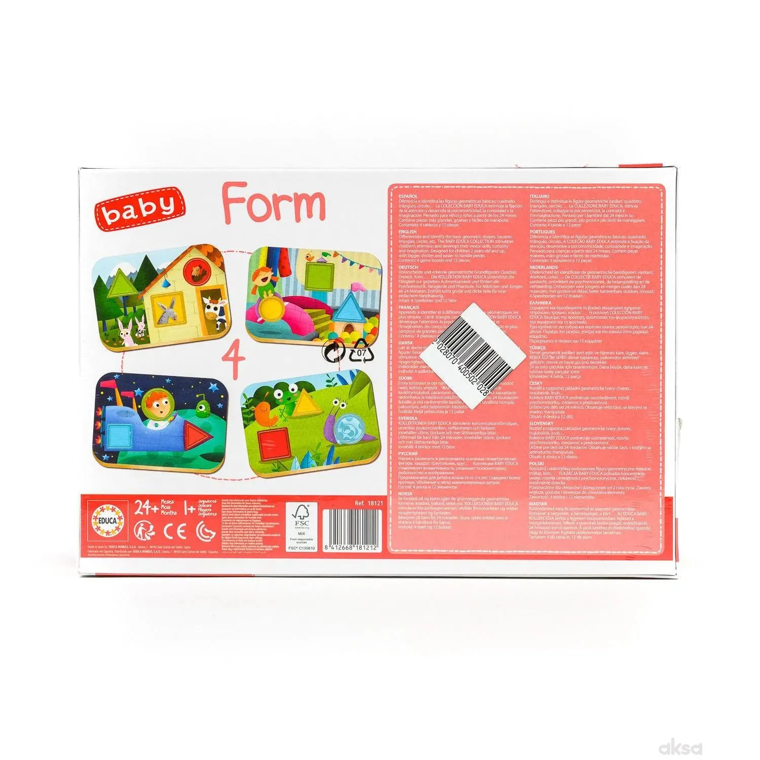 Educa baby slagalica oblici