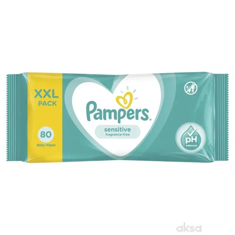 Pampers baby vlažne maramice sensitive 80kom 