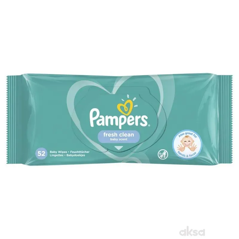Pampers baby vlažne maramice fresh 52kom