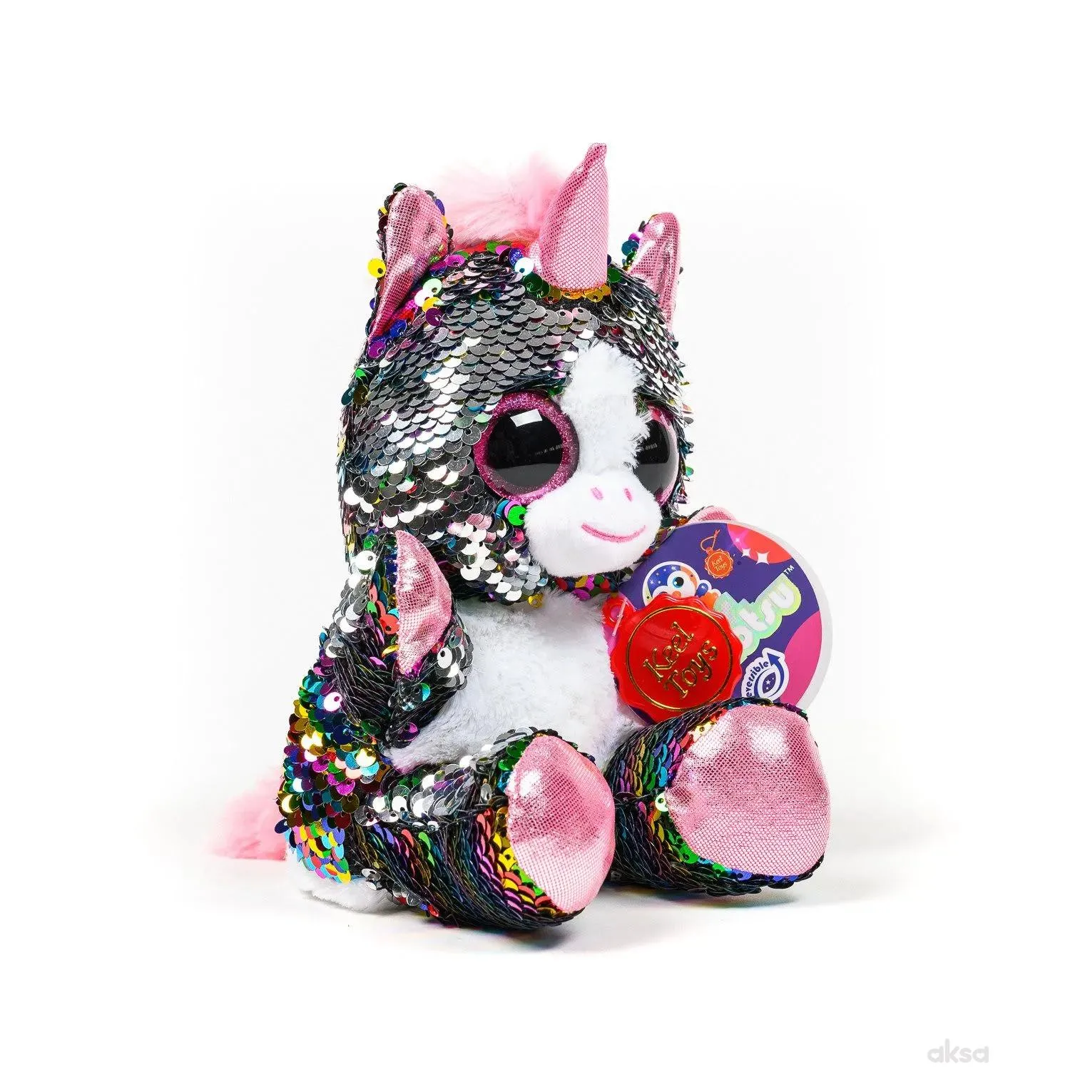 Keel Toys plišana igračka Glitter as, 20 cm 