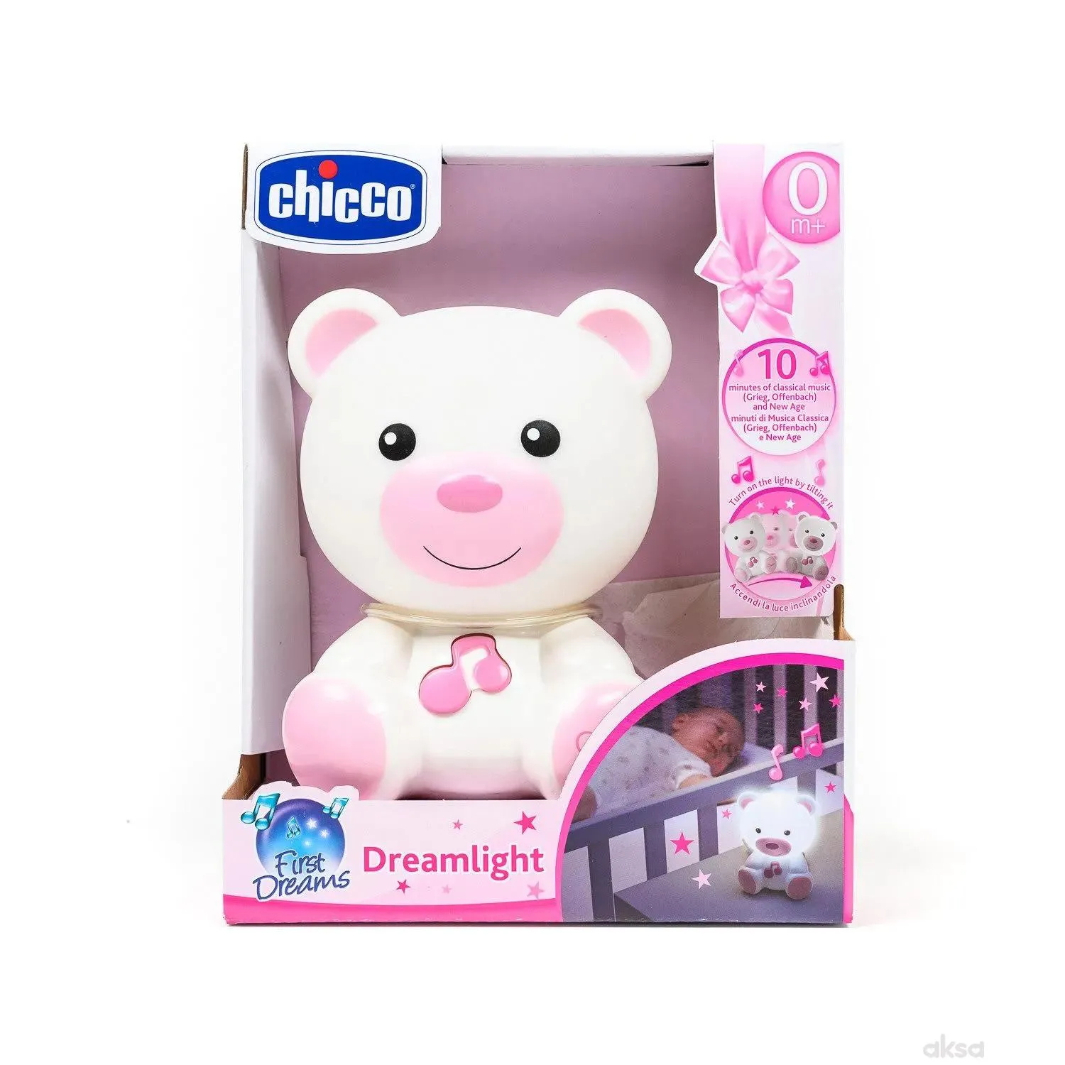 Chicco noćna lampa Dream light roze 