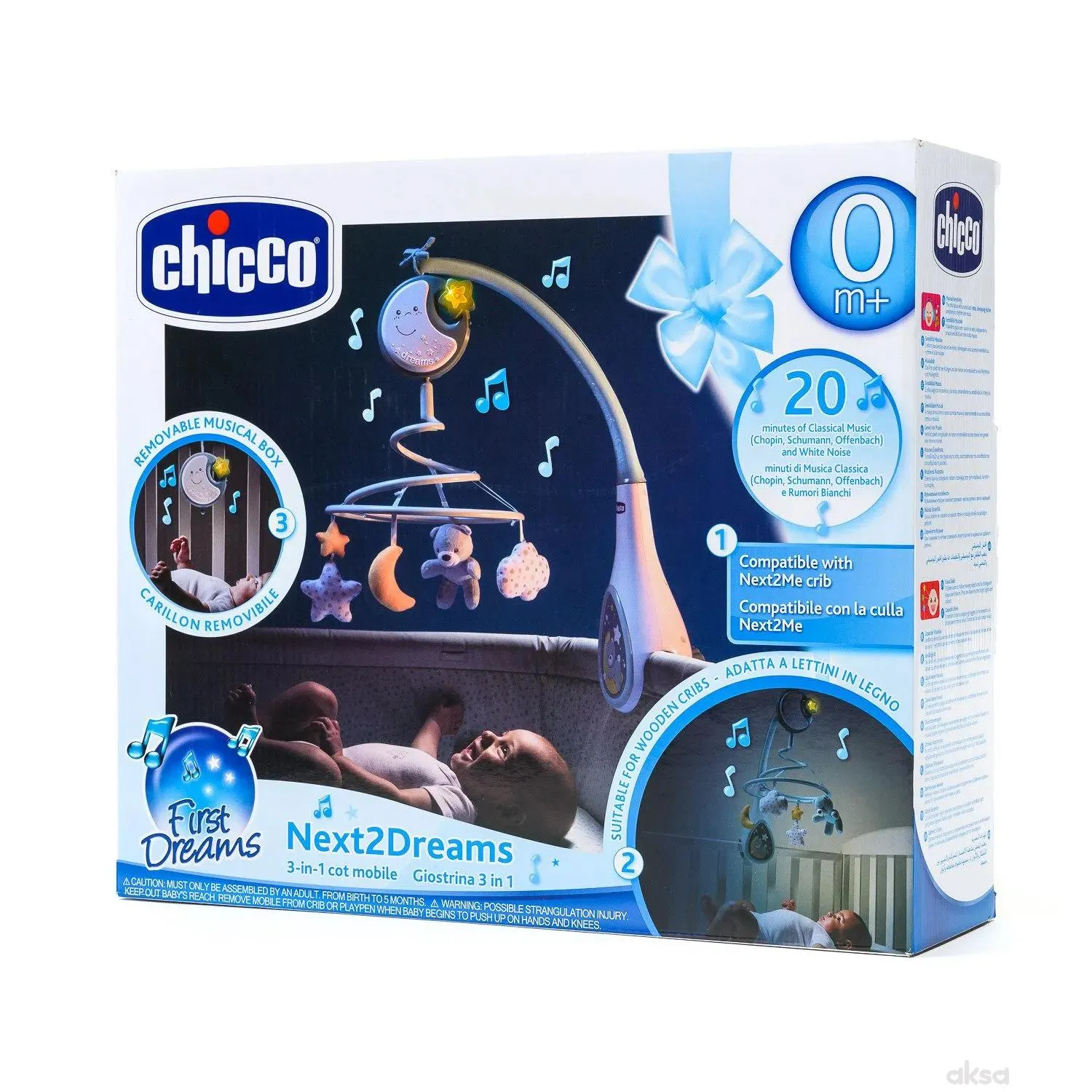 Chicco Next2Dreams vrteška plava