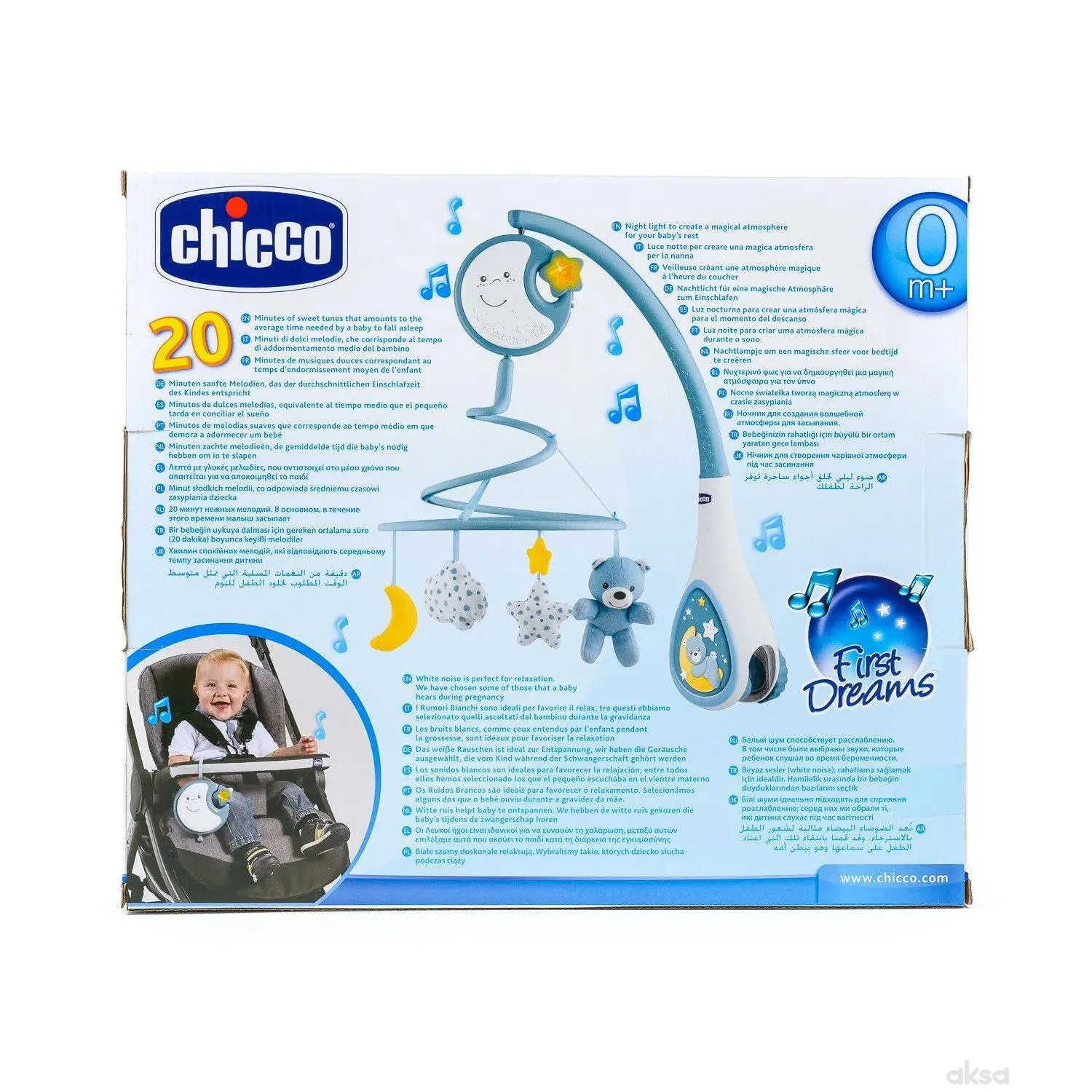 Chicco Next2Dreams vrteška plava 