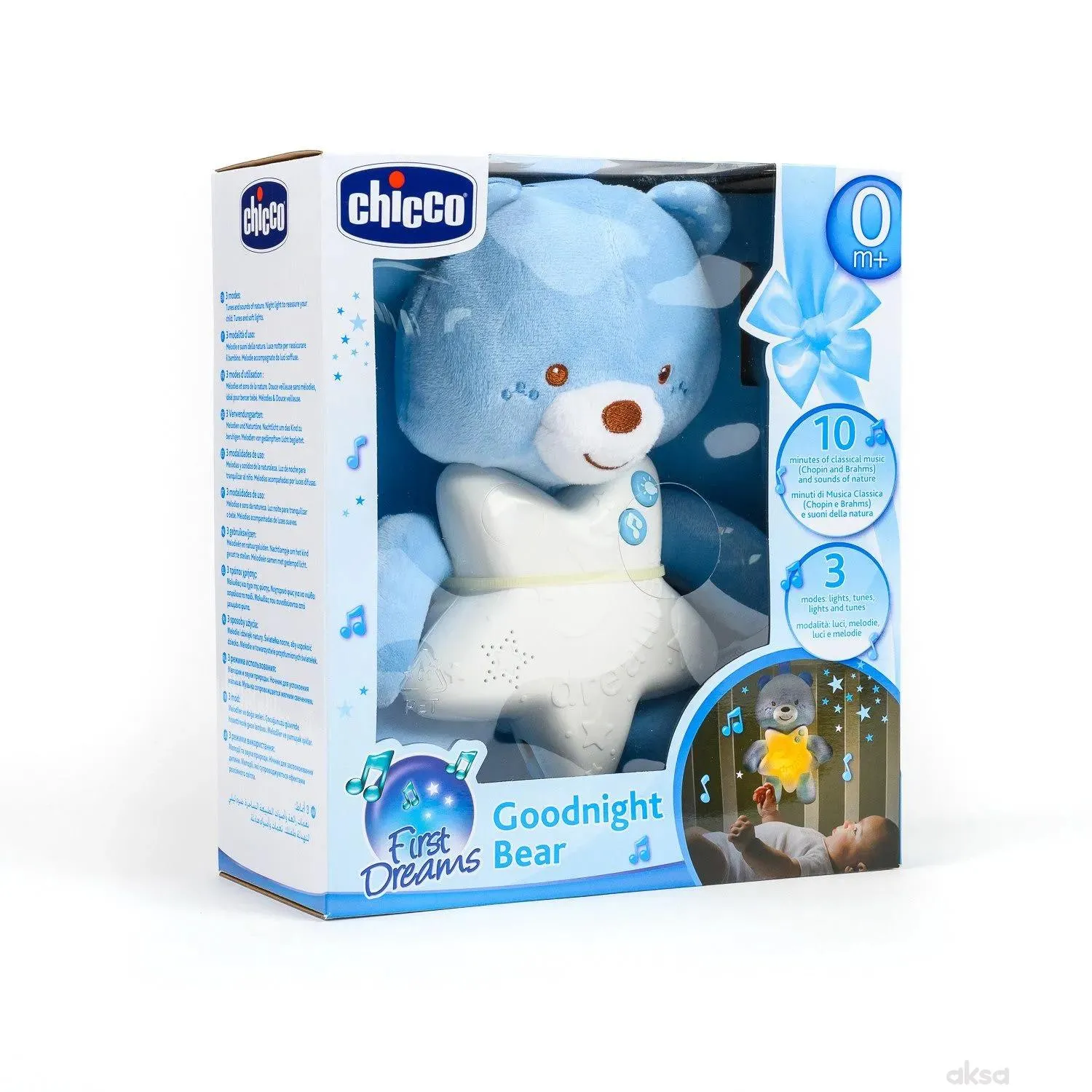 Chicco Goodnight plavi medo