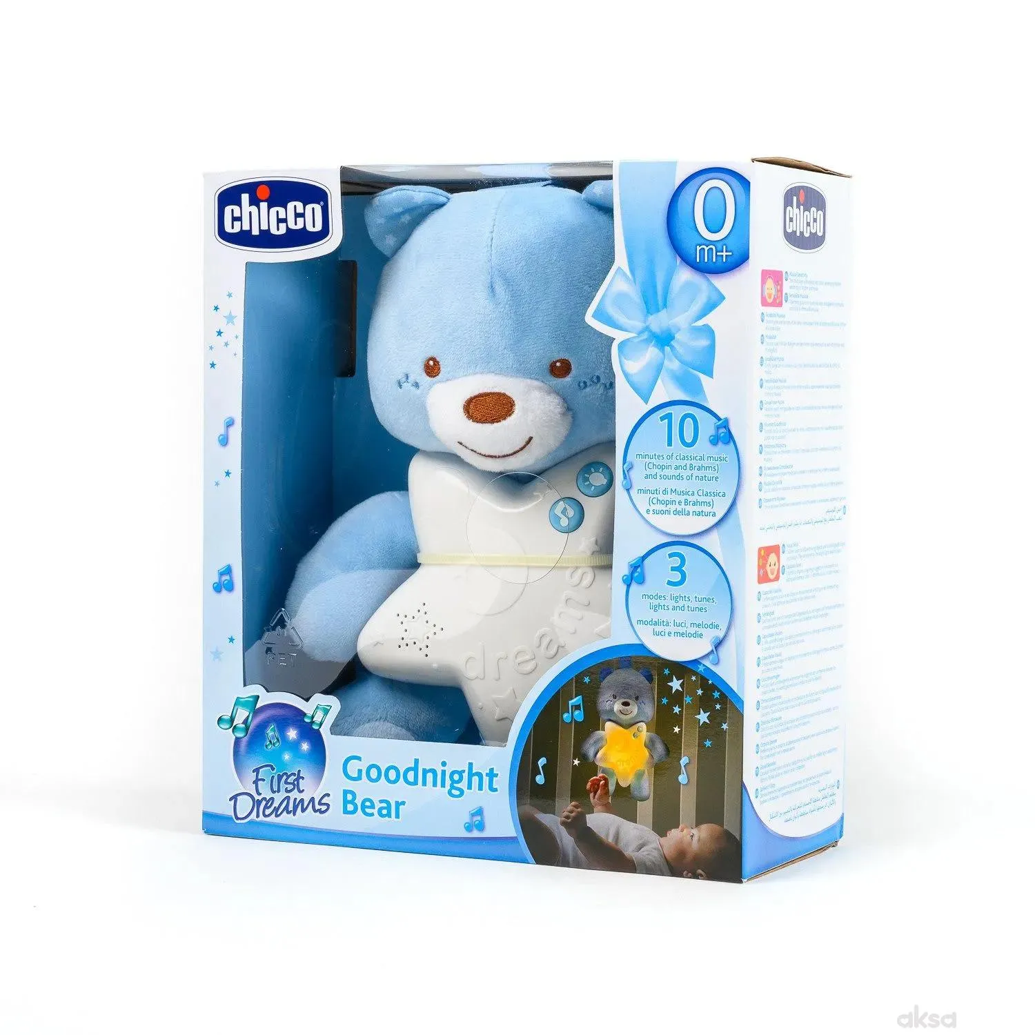 Chicco Goodnight plavi medo