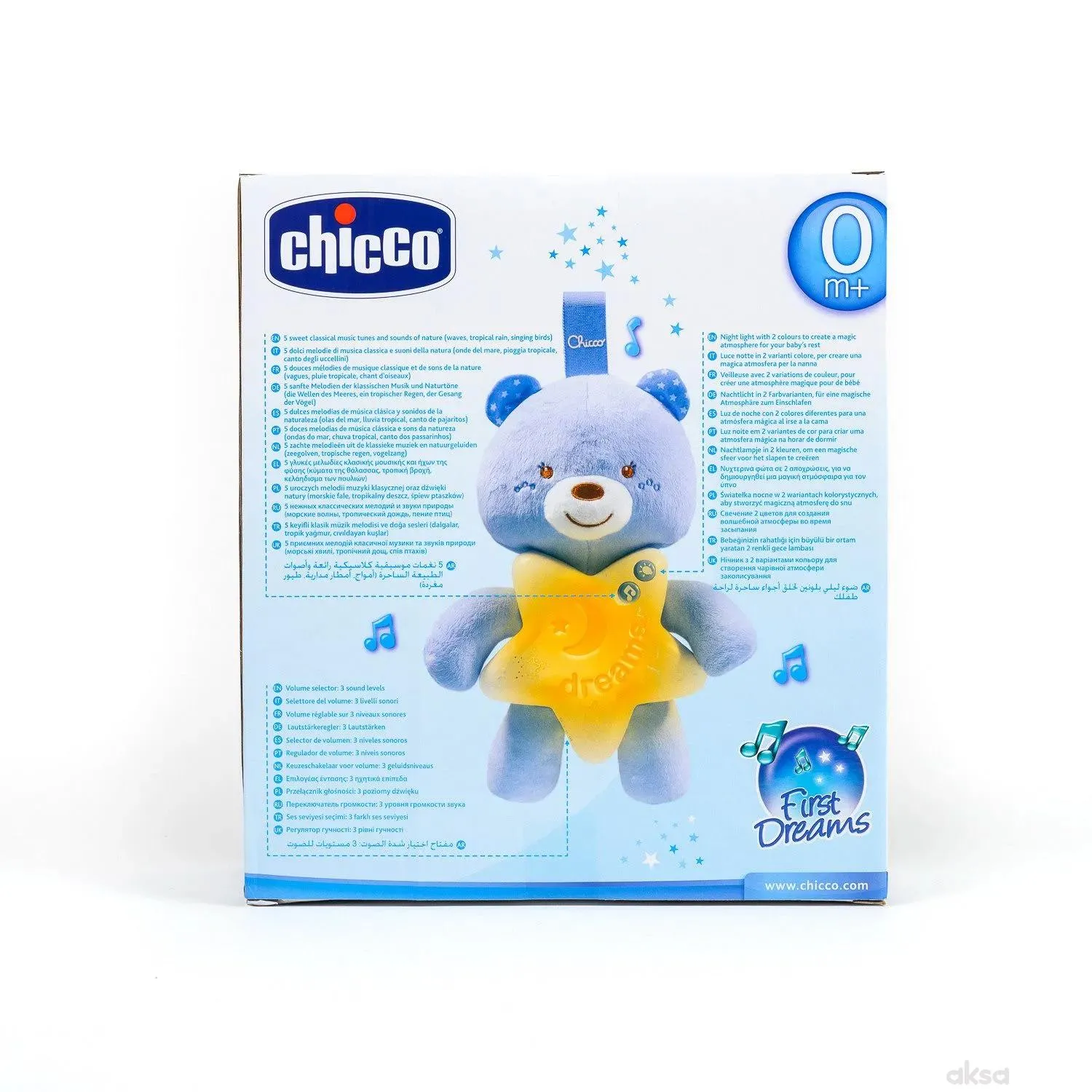 Chicco Goodnight plavi medo