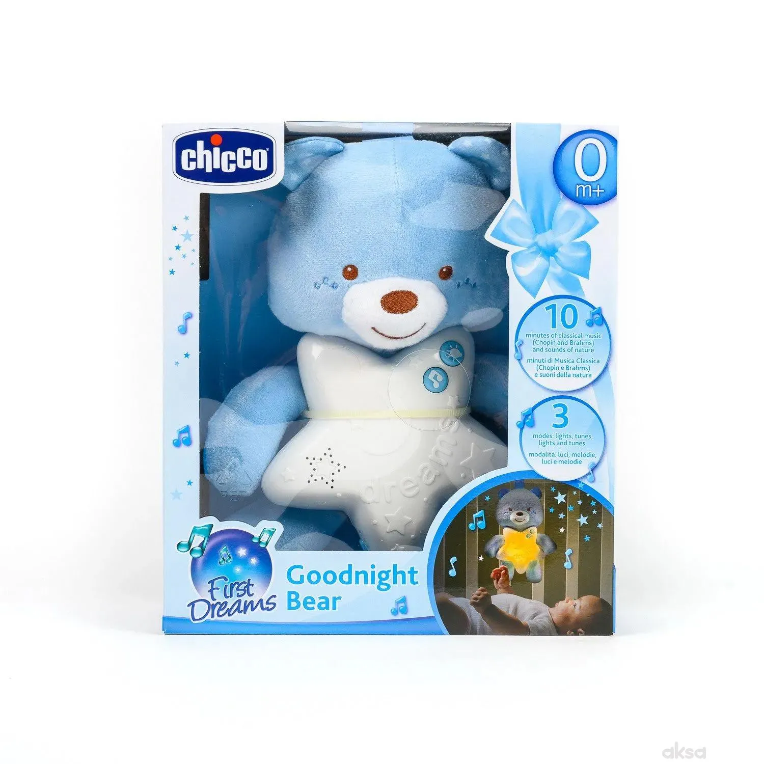 Chicco Goodnight plavi medo