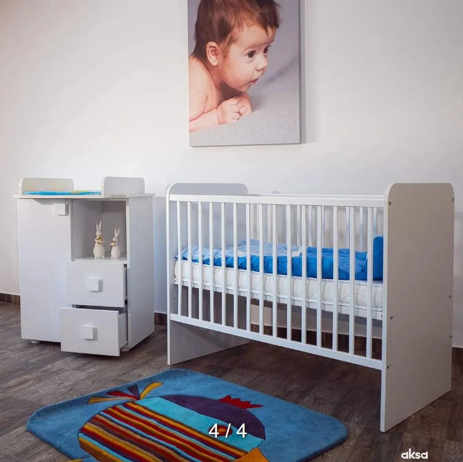 Bambino komoda Leo, bela