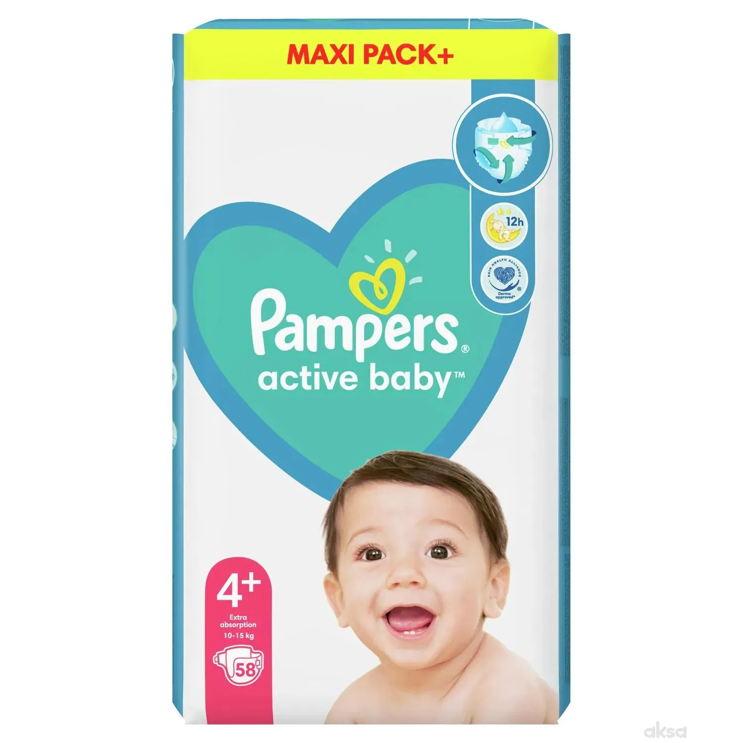 PAMPERS JP MINUS MAXI PLUS (58 KOM) 3/126 