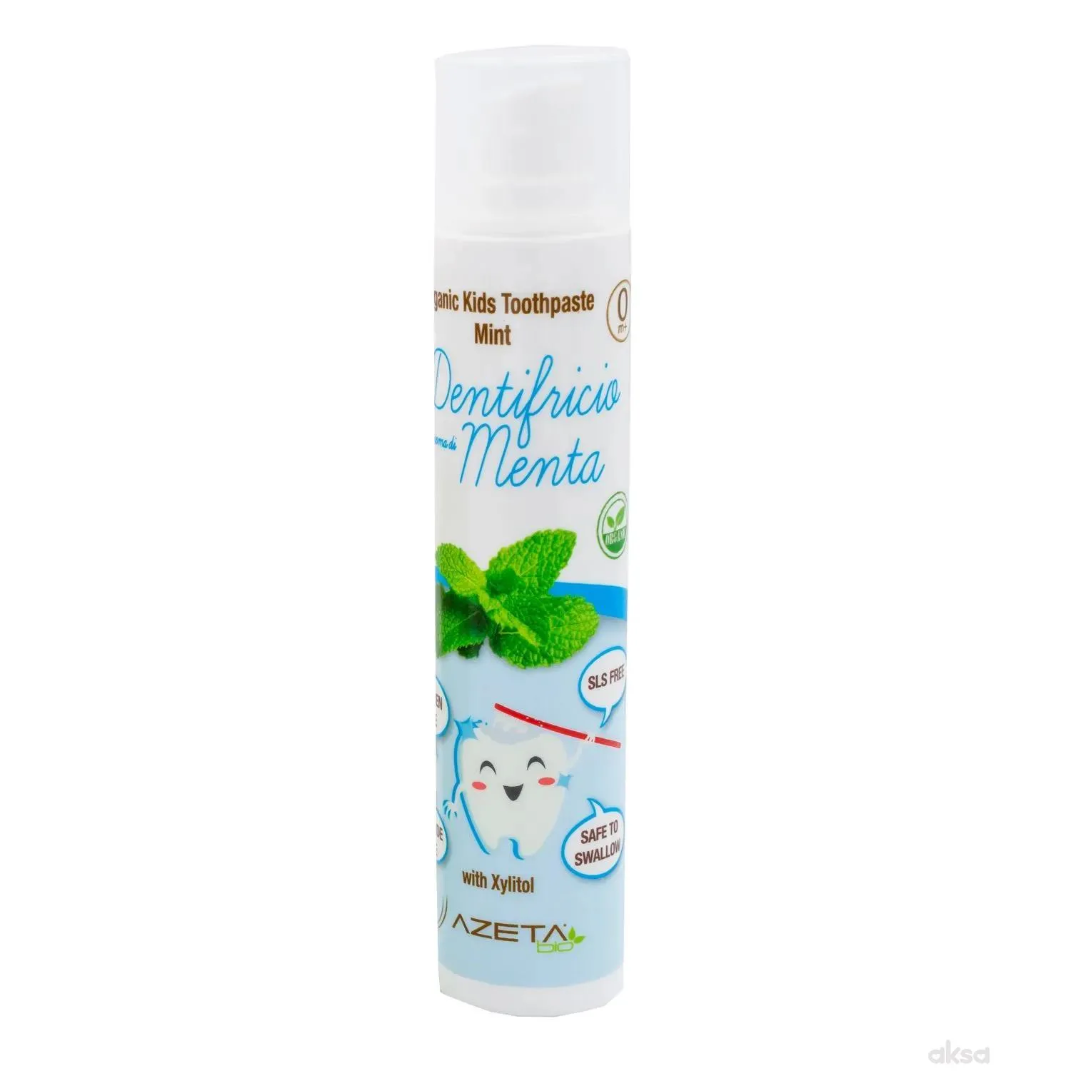 Azeta Bio dečija organska pasta za zube menta 50ml