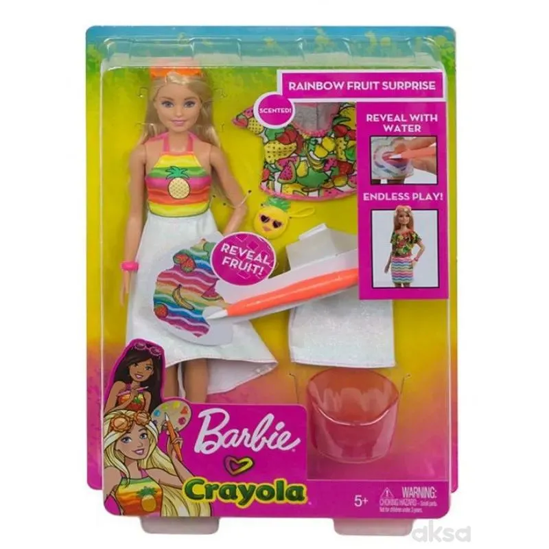 Barbie crayola voćni uzorak lutka