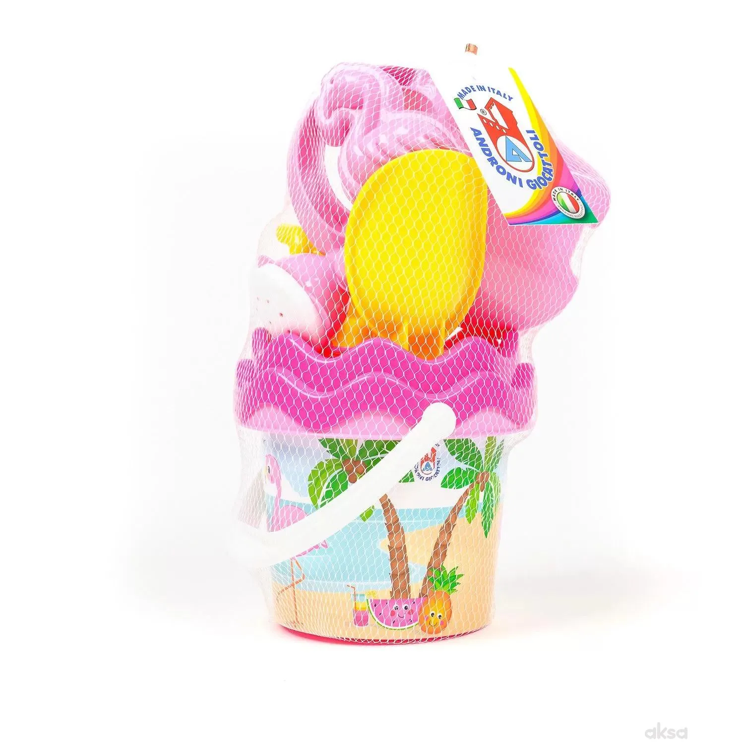 Androni Giocattoli kantica za pijesak set flamingos