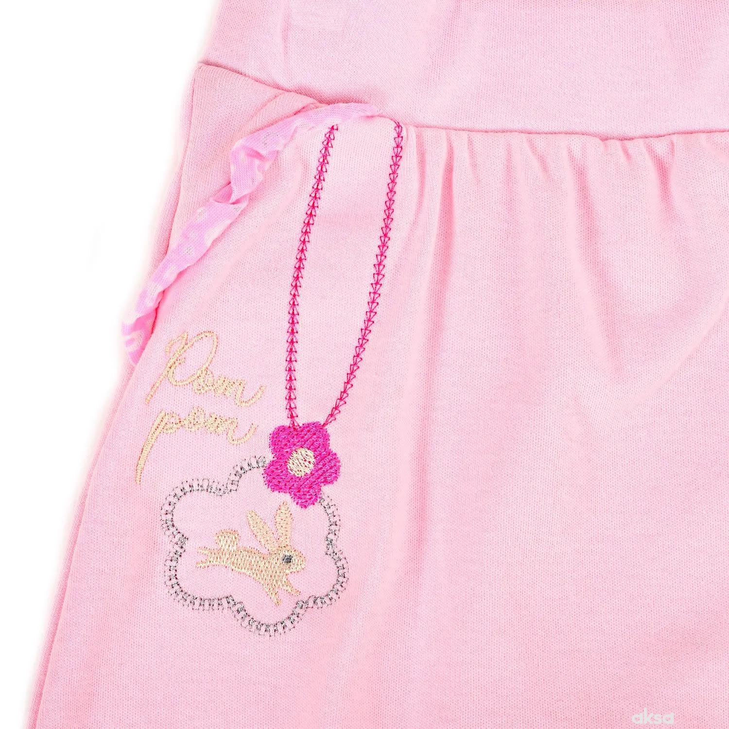 Pom Pom donji deo bez stopica, djevojčice-1-86 1-86 3-ROZE 