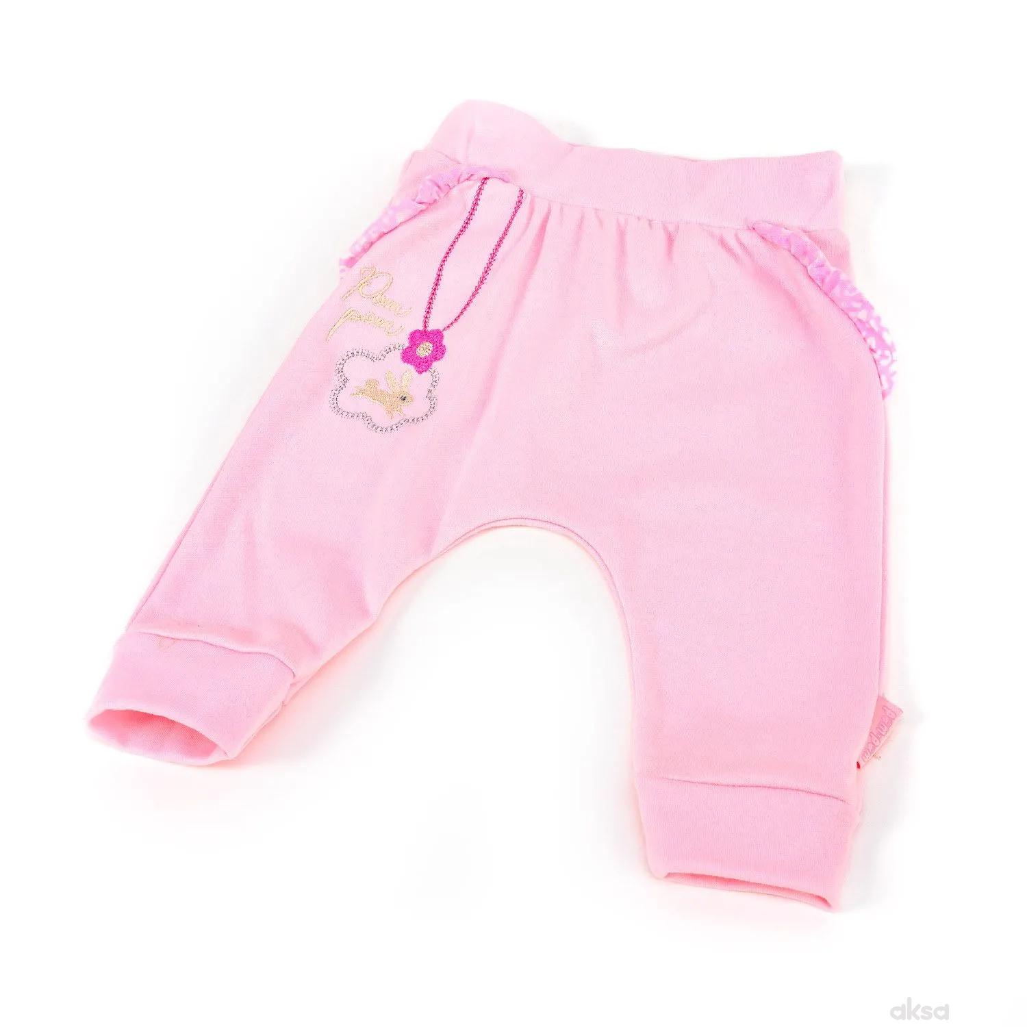 Pom Pom donji deo bez stopica, djevojčice-1-86 1-86 3-ROZE 