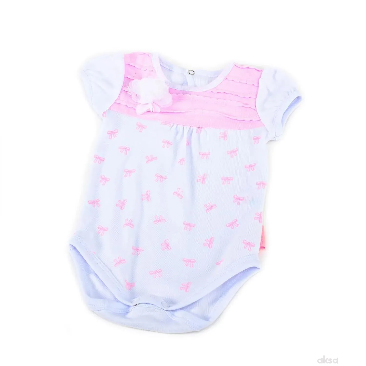 Pom Pom bodi kr, djevojčice-1-86 1-86 3-ROZE
