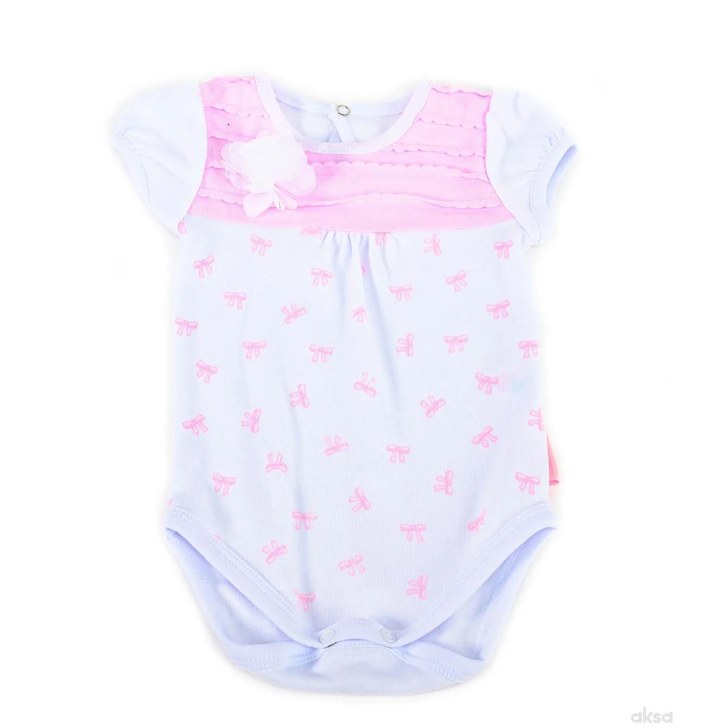 Pom Pom bodi kr, djevojčice-1-86 1-86 3-ROZE