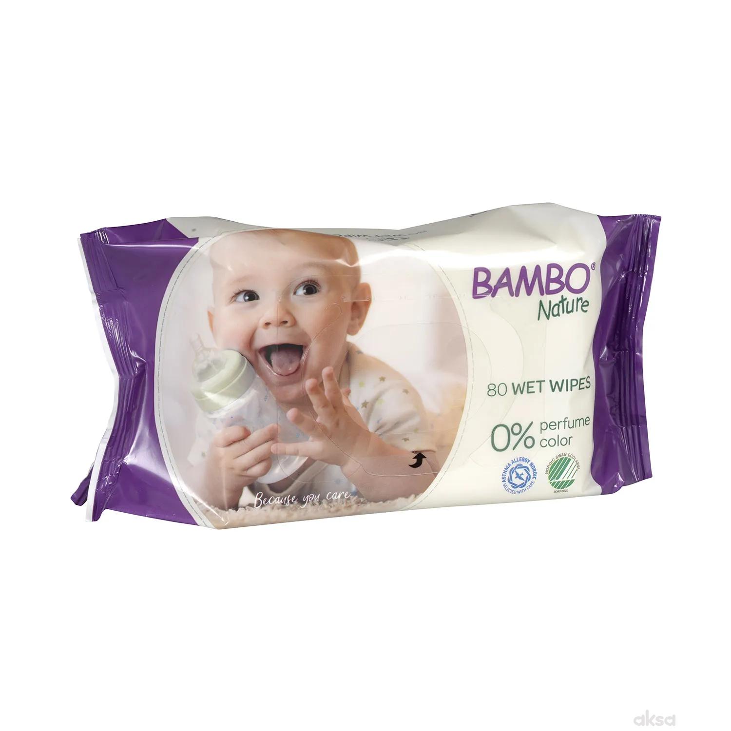 Bambo vlažne maramice Nature Eco 80kom 