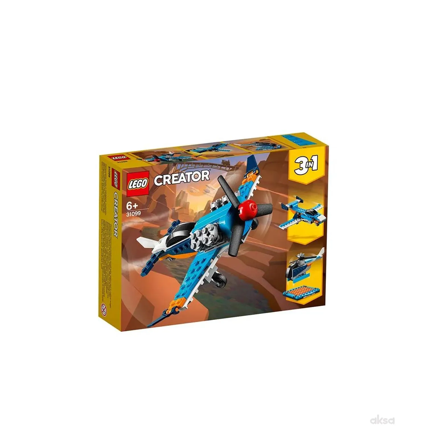 Lego Creator propeller plane 