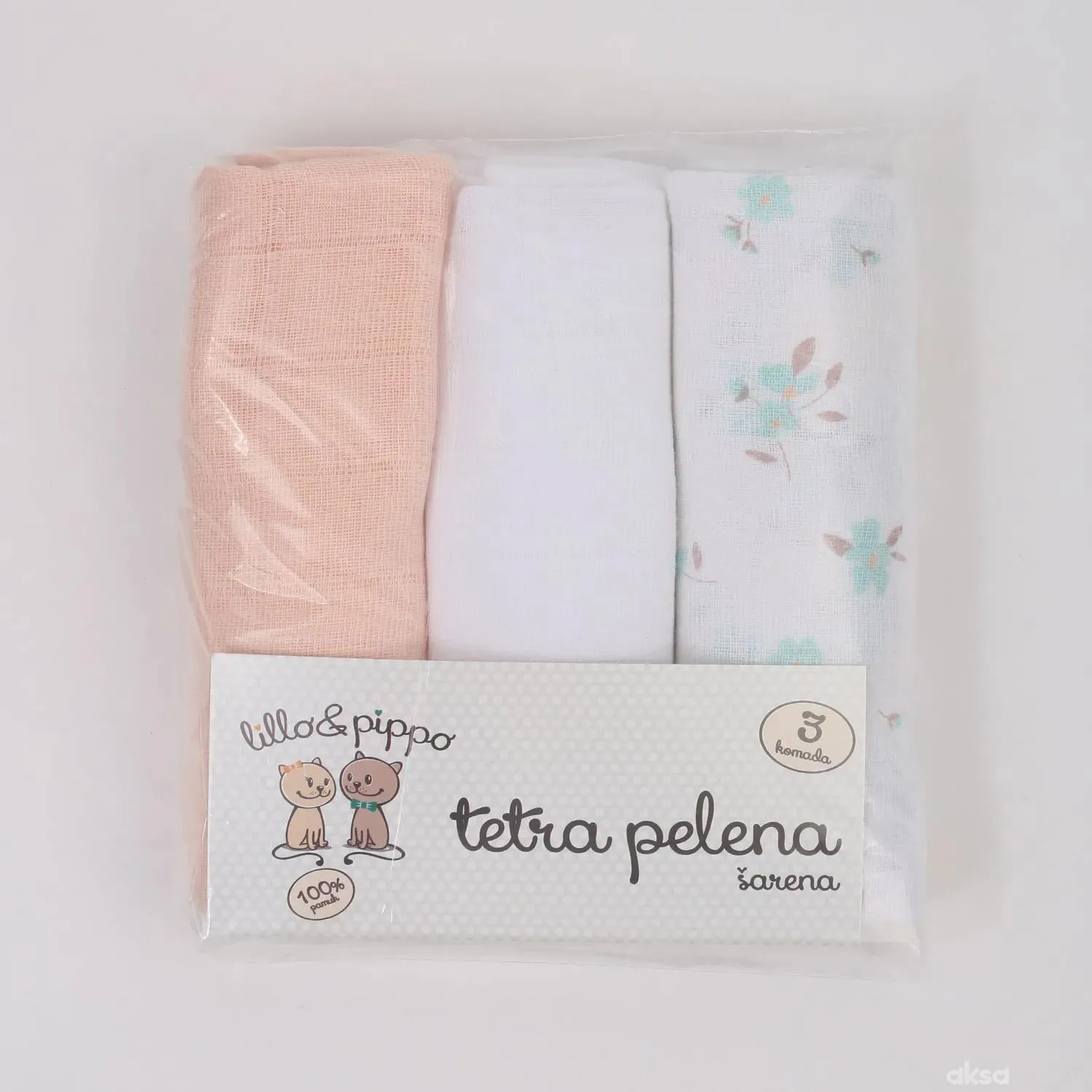 Lillo&Pippo tetra pelena cvijet 3u1