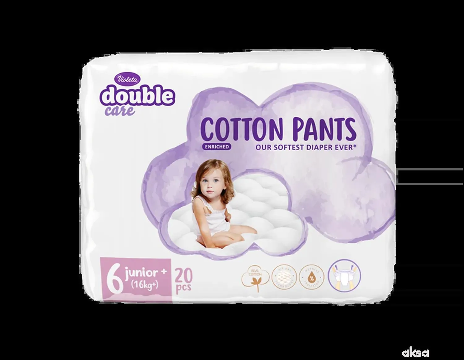 Violeta cotton pants dc JUNIOR 16+ kg 20 kom 