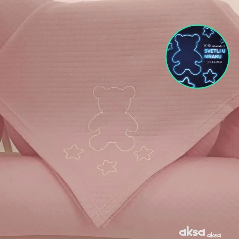 Baby Textil prekrivač Pepito,roze