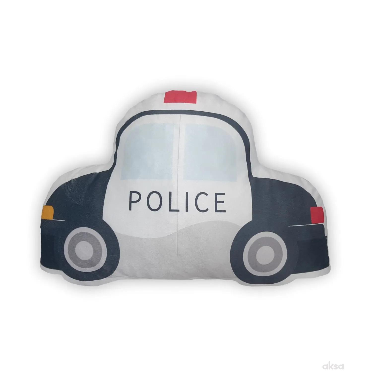 Baby Textil ukrasni jastuk Policijski auto