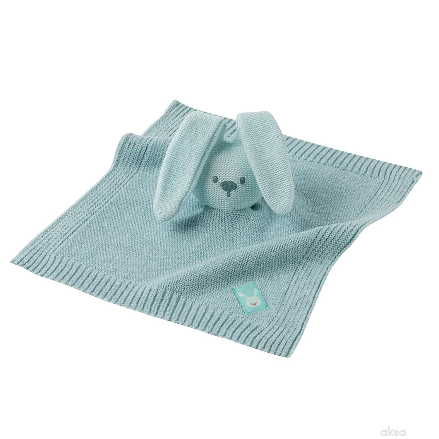 Nattou pletena dekica sa likom zeke, mint 