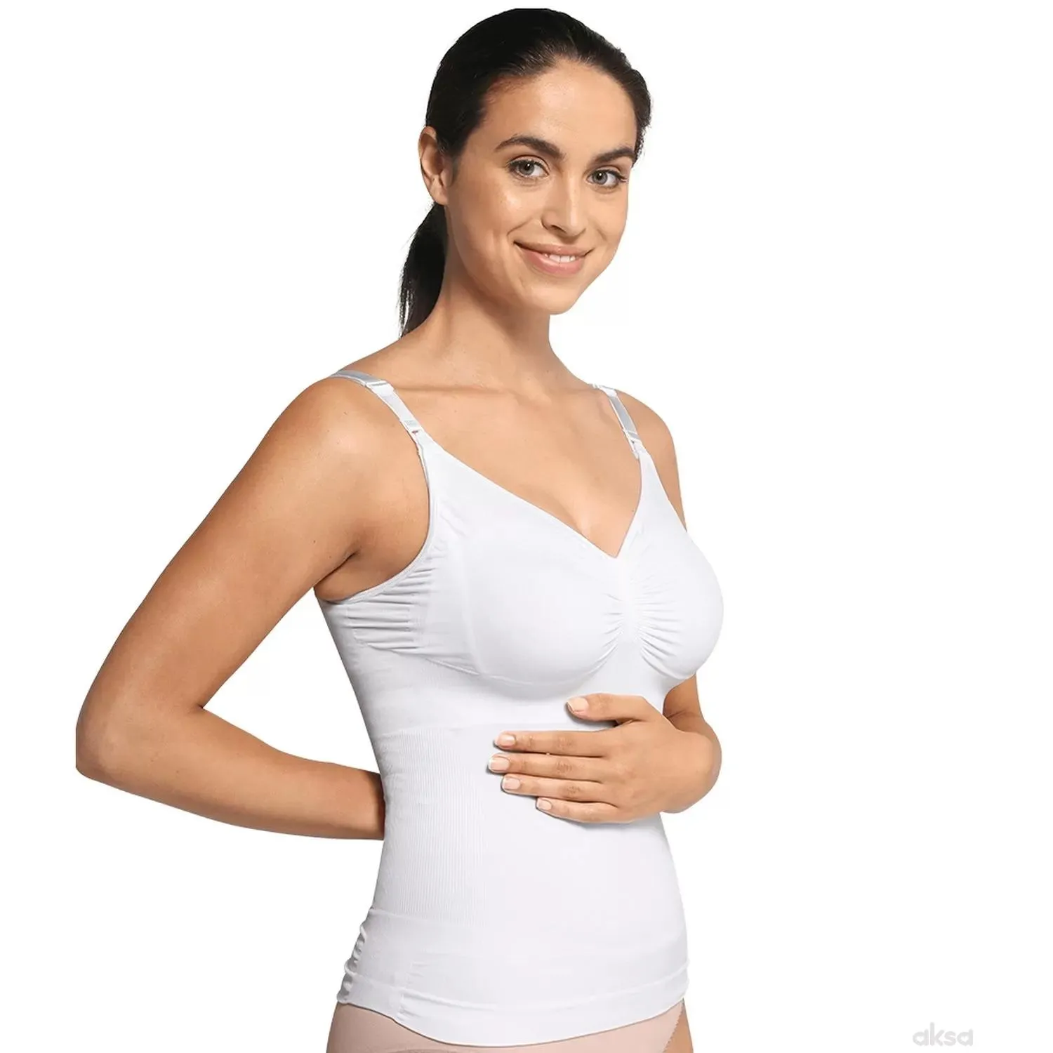 Carriwell Grudnjak-top majica,boja:bela,vel:XL-XL XL