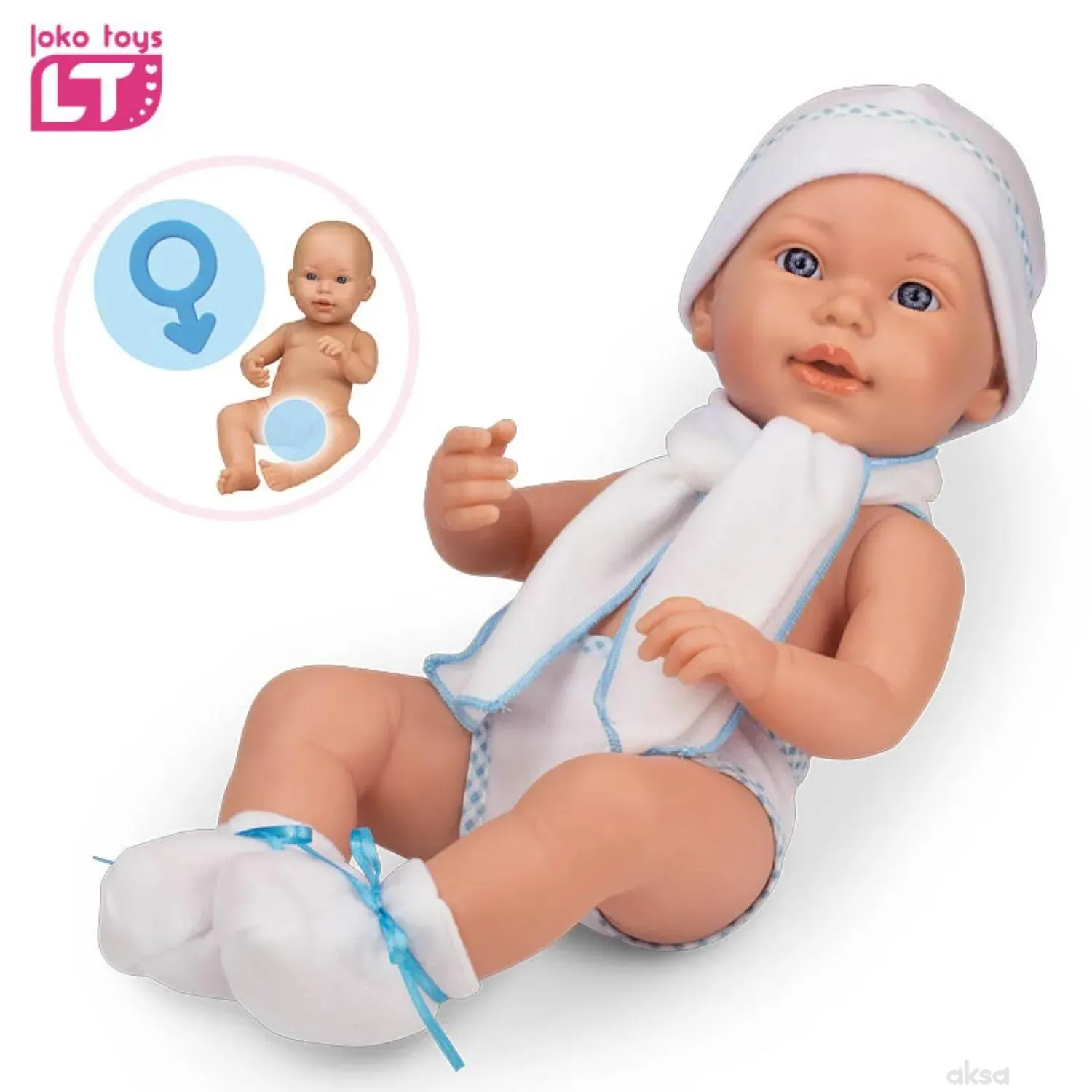 Loko toys, lutka beba dječak, 42cm 