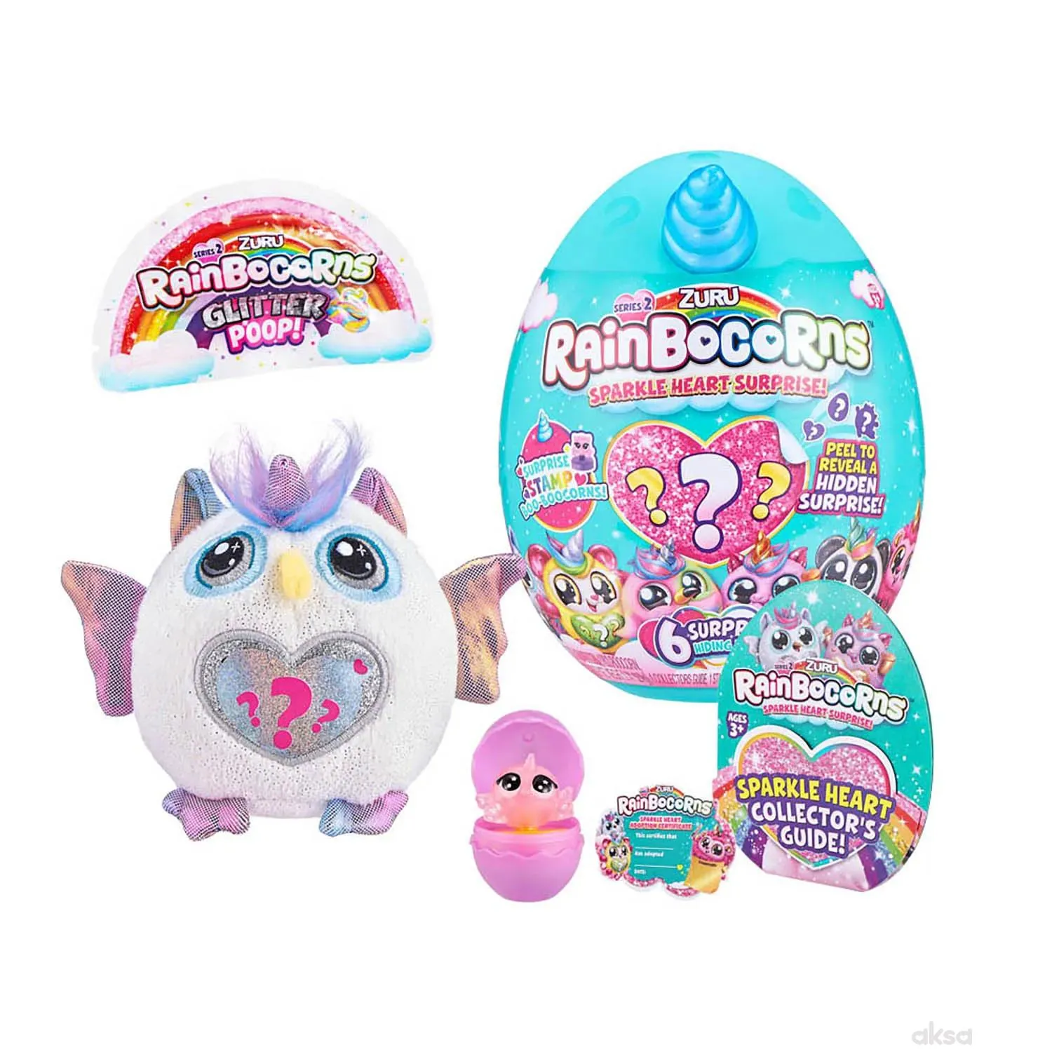 Zuru Rainbowcorns Plush S2 - Malo tirkizno jaje