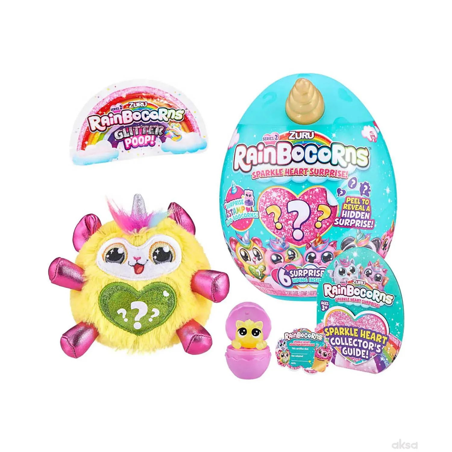 Zuru Rainbowcorns Plush S2 - Malo tirkizno jaje