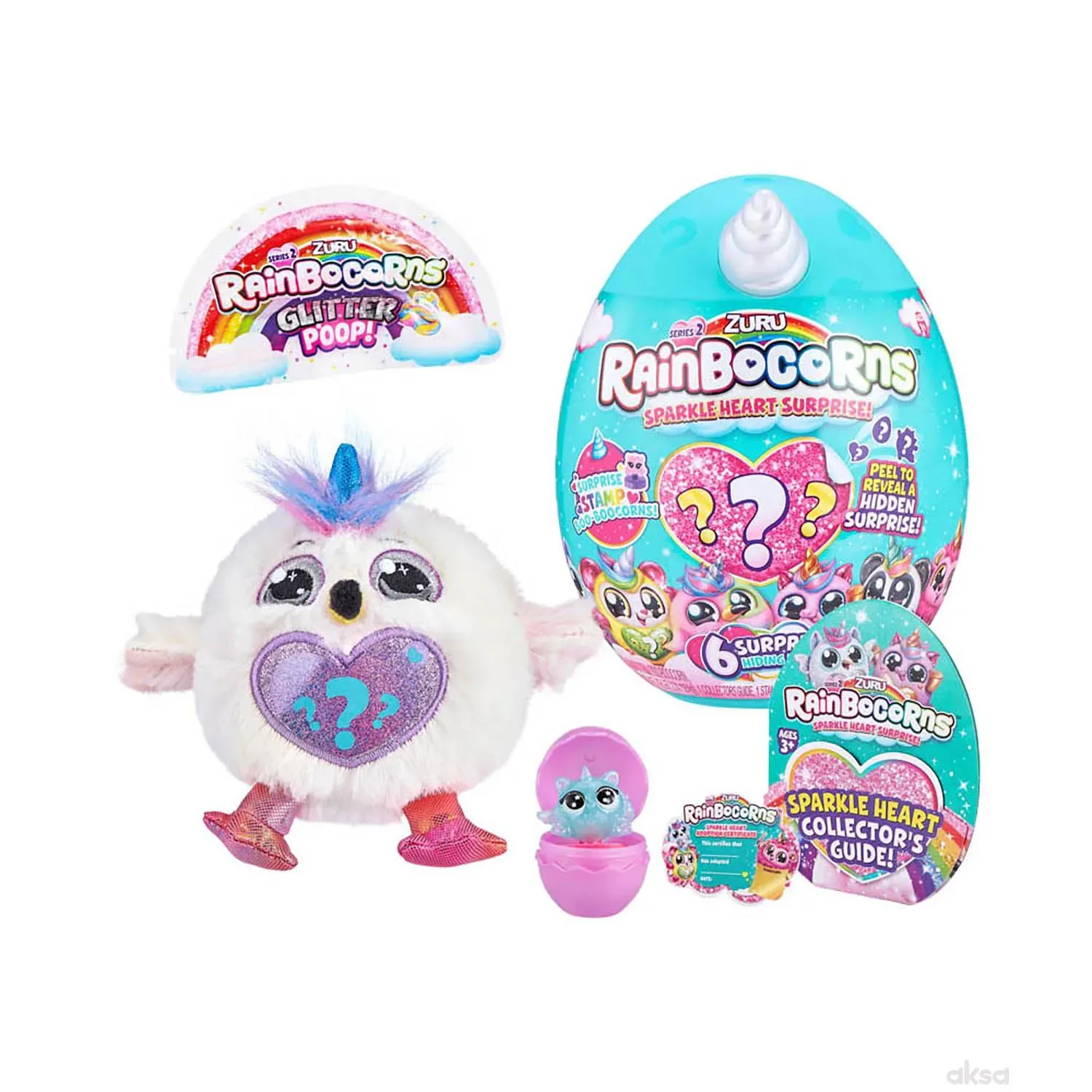 Zuru Rainbowcorns Plush S2 - Malo tirkizno jaje