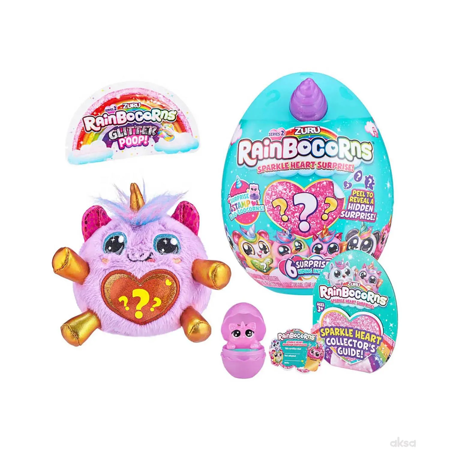 Zuru Rainbowcorns Plush S2 - Malo tirkizno jaje